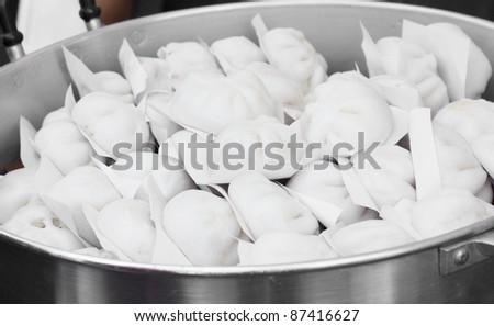 Chinese steamed stuff bun ready to eat