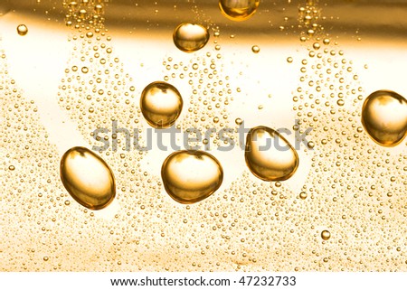golden water drop for background