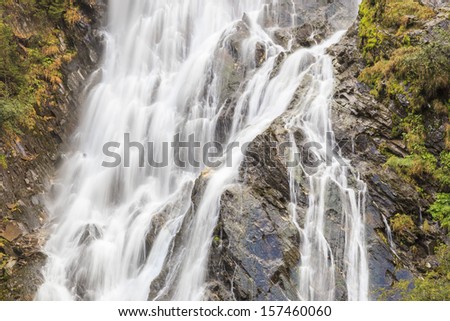 Waterfall at the mountainside