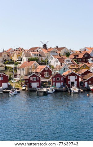 Fiskebackskil an old fishing community on the Swedish west coast