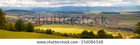 Famous Town of Levoca, Slovakia. UNESCO World Heritage Site. Panoramic photo