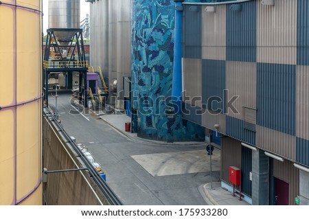 VIENNA, AUSTRIA - May 16: The District heating plant in Vienna on May 16, 2006. Designed by the famous Austrian artist and architect Friedensreich Hundertwasser. It was inaugurated in 1992.