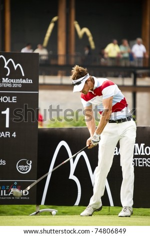 HUA HIN, THAILAND - DECEMBER 17: Wilhelm Schauman of Sweden in action during day 2 of the Black Mountain Masters 2010 on December 17, 2010 at Black Mountain Golf Club in Hua Hin, Thailand.