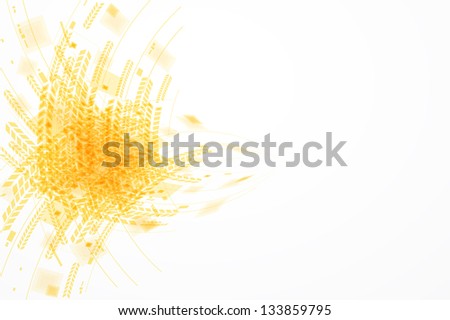 abstract bright gold computer line technology business background