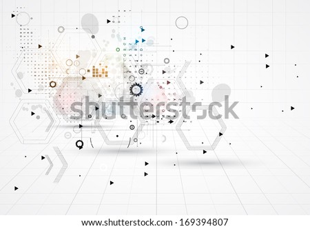 Abstract Futuristic Circuit High Computer Technology Business Background