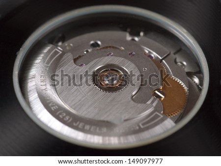 Macro of clock - abstract technology background