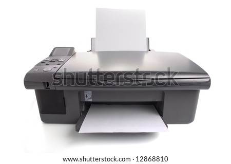 Inkjet printer with white papers. You can put your images