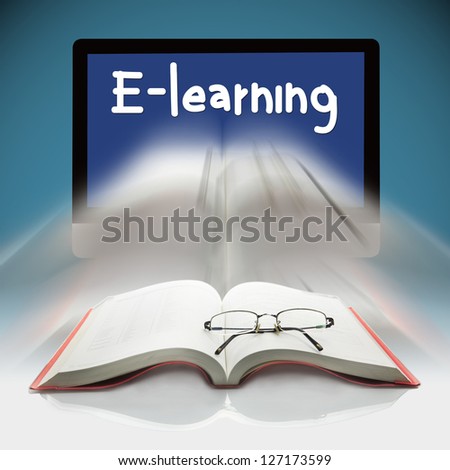 Book and computers, The concept E-learning