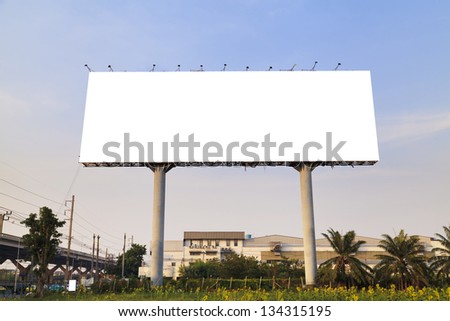 Blank Outdoor Billboard
