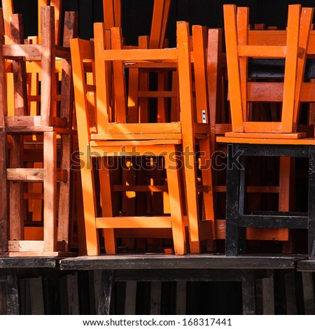 Stack of chairs