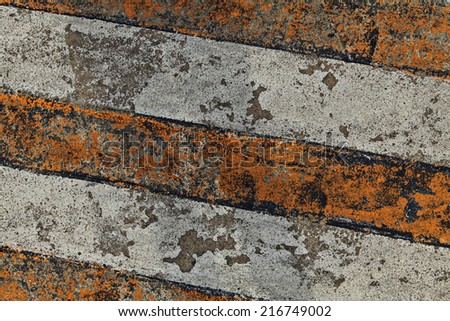 background with cracked road texture and stripes texture