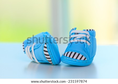 Baby shoes, baby concept