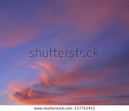 Sunset and sky over the Rio Negro in the Amazon River basin, Brazil, South America