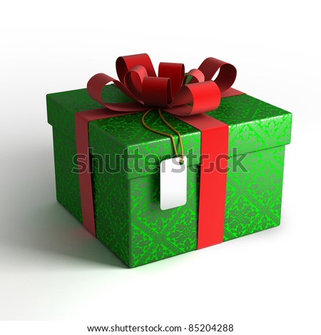 http://image.shutterstock.com/display_pic_with_logo/70485/70485,1316717537,1/stock-photo-gift-box-with-red-ribbon-green-wrapping-and-tag-on-white-background-with-isolation-path-included-85204288.jpg