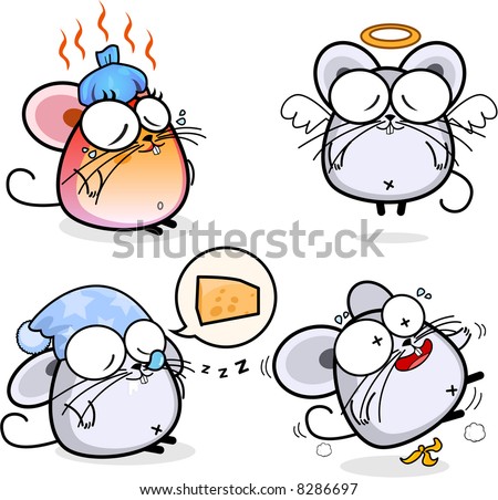 cute rat cartoon