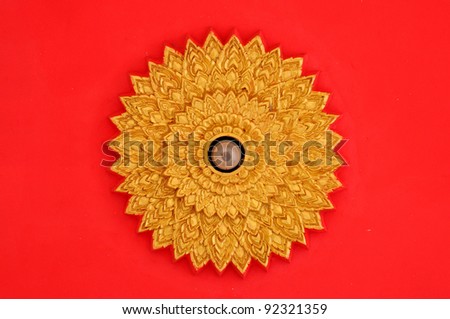 Thai Temple Ceiling light Gold color
