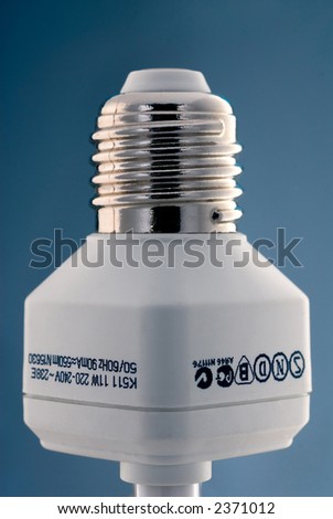 power saving light bulb closeup
