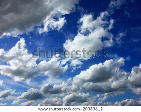 cumulus humilis - clouds of good weather