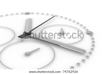 stock photo : Time. Perspective view of a Chronograph Watch