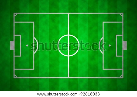 Soccer field layout
