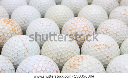 Many old ball golf for web page background
