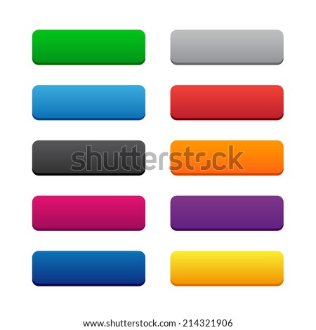 Blank web buttons Blank web buttons