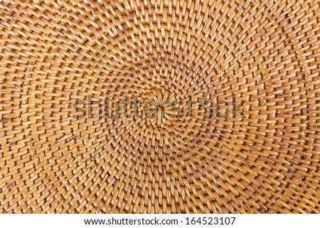 Weave pattern rattan background.Woven rattan with natural patterns are made by handmade