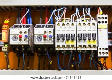 Control panel with circuit-breakers (fuse)
