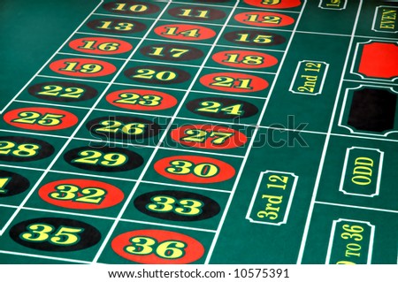 Roulette table where fortunes are made and lost