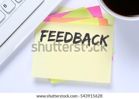 Feedback contact customer service opinion survey business review desk computer keyboard