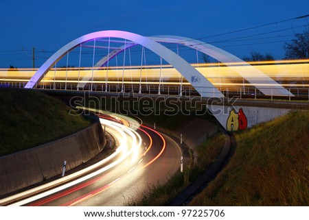 Bridge for Light Rails near Stuttgart / Germany
