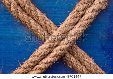 Image shows a double rope in an \