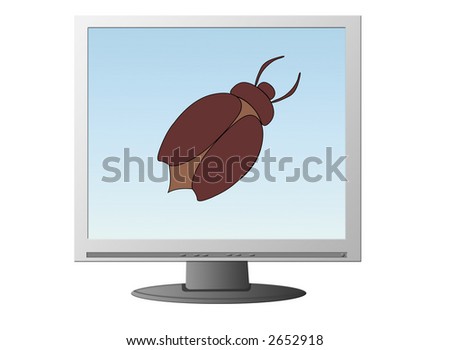 broken lcd wallpaper. Wallpaper For Lcd. stock photo : Isolated LCD monitor with bug on its wallpaper; stock photo : Isolated LCD monitor with bug on its wallpaper