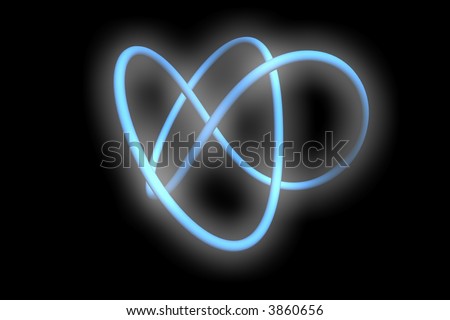 Abstract blue shape