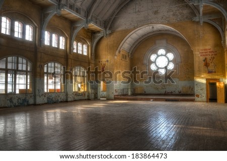 Abandoned sports hall in Beelitz