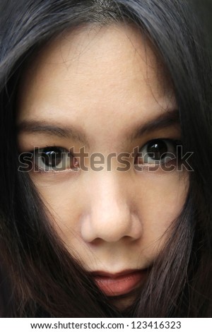 beautiful asia women face