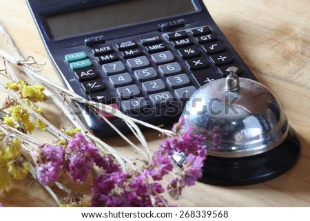 bell and calculator