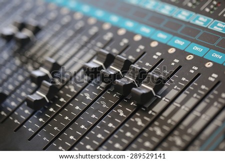 switch, sound controller, mixer board