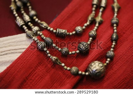 vintage metal necklace , Thai style