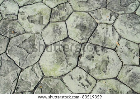 green block stone floor