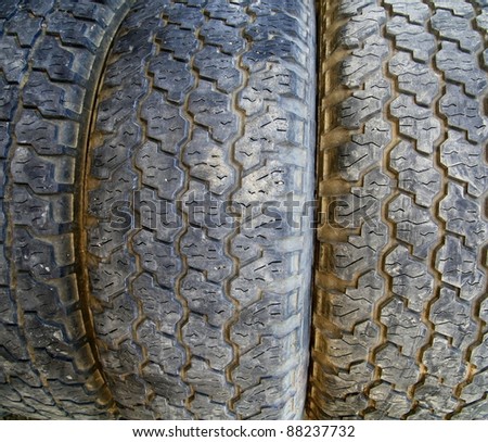 Used tire texture
