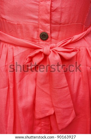 pink ribbon, women sweet dress