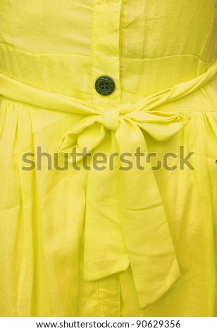 yellow ribbon of dress