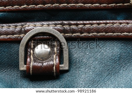 metal ring on fabric