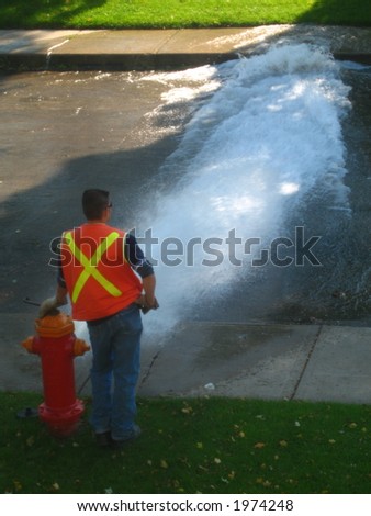 testing water pressure on fire hydrant