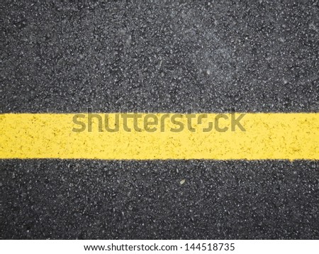 yellow line sign