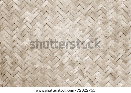 Texture of Bamboo Handicraft Detial