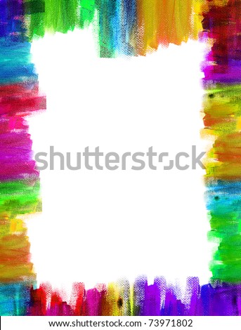 A Color frame on canvas