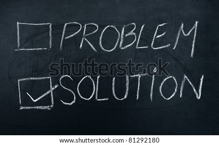 chalkboard vote problem or solution