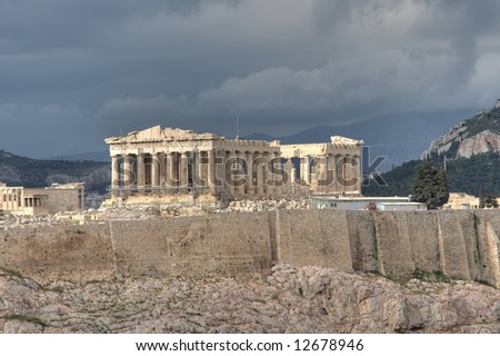 The Parthenon seen from Filapopos Hill.